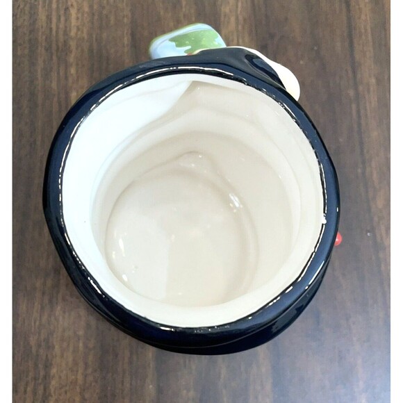 Holiday Snowman Coffee Mug With Scarf Handle Small Christmas Cup - Picture 5 of 8